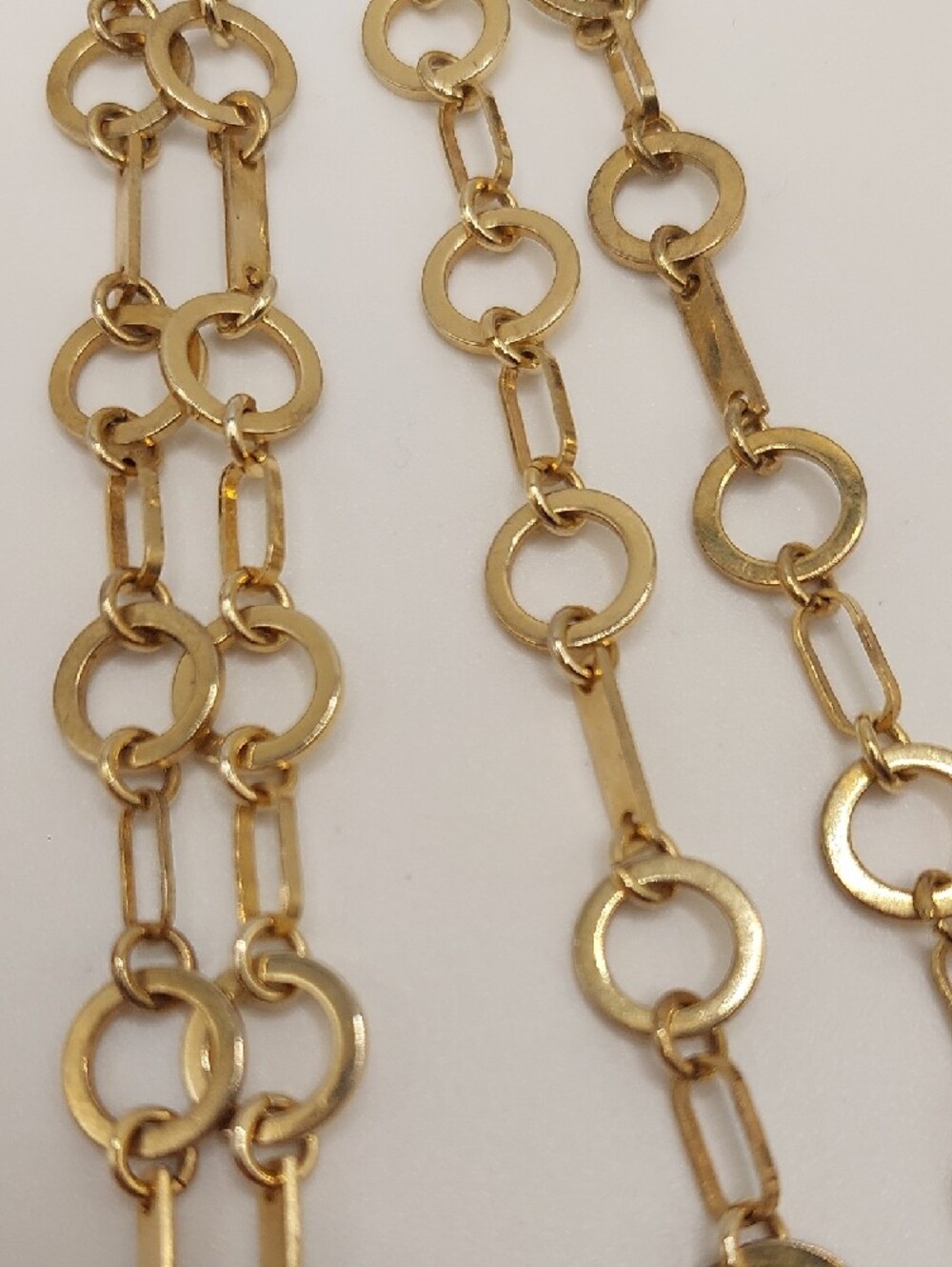 GUESS Blingy AB Gold-Tone Long Pendant Necklace with Cream Enamel Locket - Picture 14 of 14